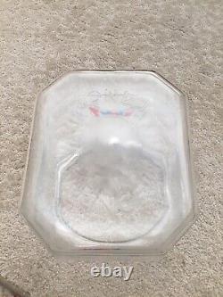 Vintage 1950-1978 Small Lance Glass Metal Lid Counter Top Store Display Jar