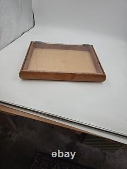 Vintage 1950's GILLETTE Plexi Glass Lid Counter Top Display Case 17 x 13