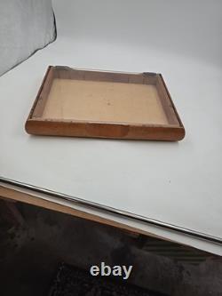 Vintage 1950's GILLETTE Plexi Glass Lid Counter Top Display Case 17 x 13