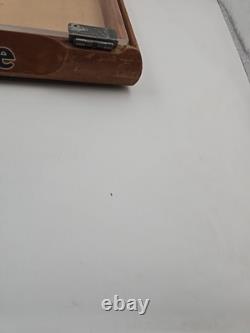 Vintage 1950's GILLETTE Plexi Glass Lid Counter Top Display Case 17 x 13