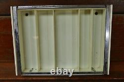 Vintage 1950's Gillette Counter Glass Top Razor and Blade Store Display Case