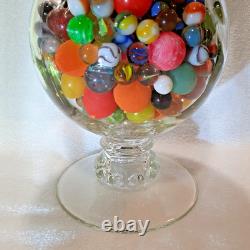 Vintage 1950's Glass Pot Belly Apothecary Nostalgic Candy Store Display Jar 13H