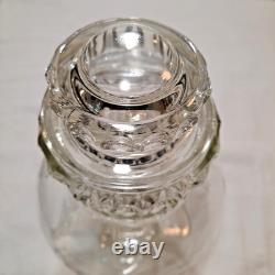 Vintage 1950's Glass Pot Belly Apothecary Nostalgic Candy Store Display Jar 13H
