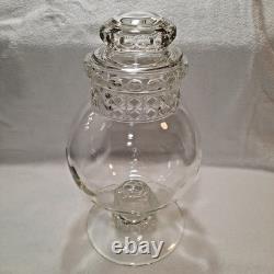 Vintage 1950's Glass Pot Belly Apothecary Nostalgic Candy Store Display Jar 15H