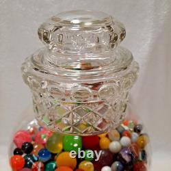 Vintage 1950's Glass Pot Belly Apothecary Nostalgic Candy Store Display Jar 15H