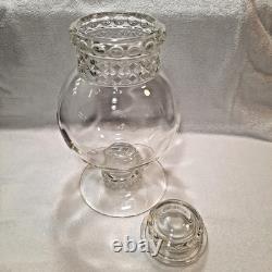 Vintage 1950's Glass Pot Belly Apothecary Nostalgic Candy Store Display Jar 15H