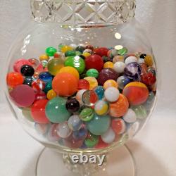 Vintage 1950's Glass Pot Belly Apothecary Nostalgic Candy Store Display Jar 15H