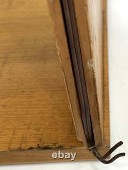 Vintage 1950's TIMEX Wood and Glass Watch Display 23.5x 14.5x 21