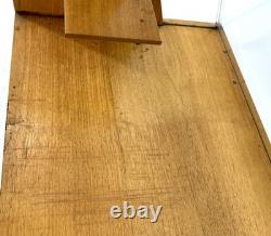 Vintage 1950's TIMEX Wood and Glass Watch Display 23.5x 14.5x 21