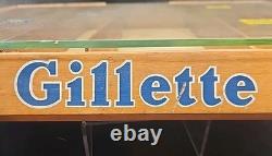 Vintage 1950s GILLETTE Razor & Blade Advertising Store Counter-top Display Case