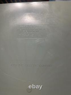 Vintage 1950s Gillette Razor Blade Wood Glass Counter Top Display Case