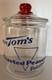Vintage 1950s Tom's Toasted Peanuts Glass Jar Store Display Large 10.5 #2