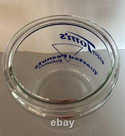 Vintage 1950s TOM'S Toasted Peanuts Glass Jar Store Display Large 10.5 #2 Vintage 1950s TOM'S Toasted Peanuts Glass Jar Store Display Large 10.5 #2