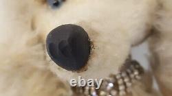 Vintage 50s MCM poodle store display FAO Schwarz mohair glass eyes 24 tall