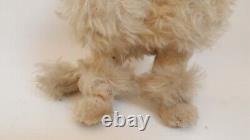 Vintage 50s MCM poodle store display FAO Schwarz mohair glass eyes 24 tall