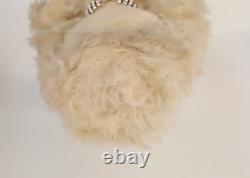 Vintage 50s MCM poodle store display FAO Schwarz mohair glass eyes 24 tall