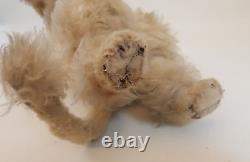 Vintage 50s MCM poodle store display FAO Schwarz mohair glass eyes 24 tall