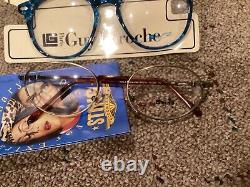 Vintage 80s 90s Eyeglass Frames and display case Sting-Woodstock 1969 plus more