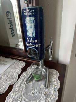 Vintage ALKA SELTZER PHARMACY SODA FOUNTAIN GRINDER DISPENSER MACHINE