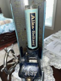Vintage ALKA SELTZER PHARMACY SODA FOUNTAIN GRINDER DISPENSER MACHINE