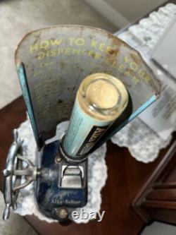 Vintage ALKA SELTZER PHARMACY SODA FOUNTAIN GRINDER DISPENSER MACHINE