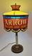Vintage Arrow Collars And Shirts Faux Stained Glass Adjustable Advertising Lamp