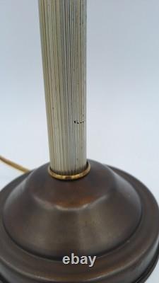 Vintage ARROW COLLARS AND SHIRTS Faux Stained Glass Adjustable Advertising Lamp
