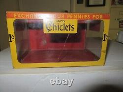 Vintage Adams Chiclets Gum Penny Tin & Glass General Store Counter Display Box