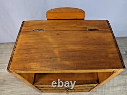 Vintage Advertising La Cross ManicureTools Display Cabinet with Glass Front