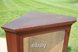 Vintage Antique Display Case Wood Glass Cabinet Mannequin Showcase Counter Red