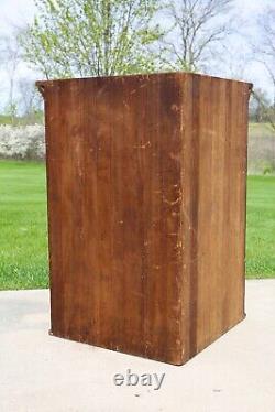 Vintage Antique Display Case Wood Glass Cabinet Mannequin Showcase Counter Red