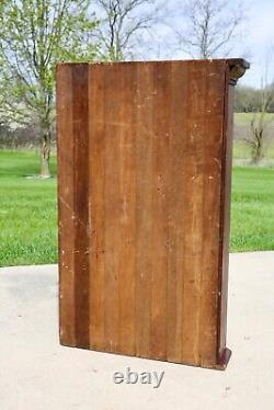 Vintage Antique Display Case Wood Glass Cabinet Mannequin Showcase Counter Red