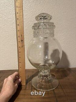 Vintage/Antique Tiffin Dakota 14 Glass Apothecary Jar Drug Store Display