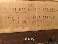 Vintage Black Label Beer 18 Giant Glass Store Display Advertising Bottle