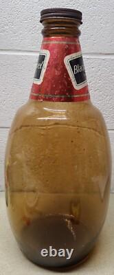 Vintage Black Label Beer 18 Tall Glass Store Display Advertising Bottle Mancave