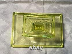 Vintage Clark's Teaberry Gum Advertising Store Display Vaseline Glass