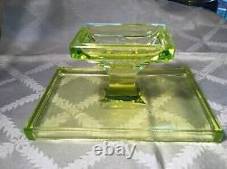 Vintage Clark's Teaberry Gum Advertising Store Display Vaseline Glass