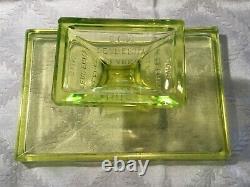 Vintage Clark's Teaberry Gum Advertising Store Display Vaseline Glass