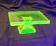 Vintage Clark's Teaberry Gum Vaseline / Uranium Glass Display Tray