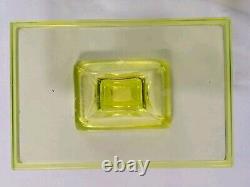 Vintage Clark's Teaberry Gum Vaseline/Uranium Glass Display Tray