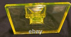 Vintage Clark's Teaberry Gum Vaseline / Uranium Glass Display Tray