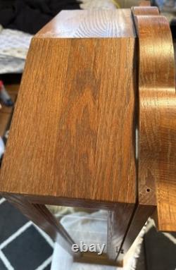 Vintage Collectors Cabinet By Howard Miller Display Case With 4 Glass Shelves