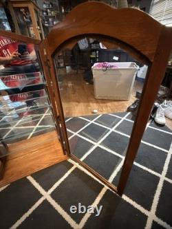 Vintage Collectors Cabinet By Howard Miller Display Case With 4 Glass Shelves