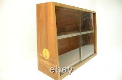 Vintage Concord Tape Recorders Wood with Glass Doors Store Counter Display Rack