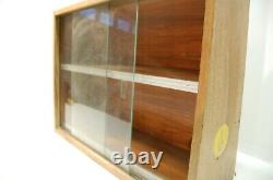 Vintage Concord Tape Recorders Wood with Glass Doors Store Counter Display Rack