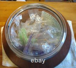 Vintage D&P Dryden & Palmer Rock Candy Store Display Glass Jar 10.5X9