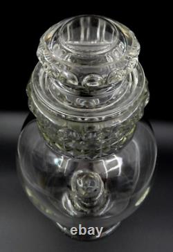 Vintage Dakota Tiffen Glass Drug Store Pharmacy Display Apothecary Candy Jar