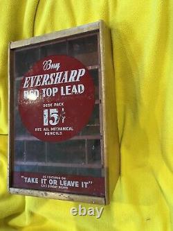 Vintage Eversharp Red Top Lead Pencil Country Store Advertising Case