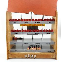 Vintage Eversharp Red Top Lead Pencil Tabletop Store Glass Wood Display Case Plu