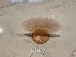 Vintage FENTON Pink Glass Dealer Sign